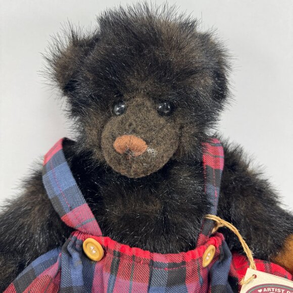 Cottage Collectibles Plush Bear Stuffed Animal Christy Rave Ganz 1996 Jointed - Picture 2 of 11